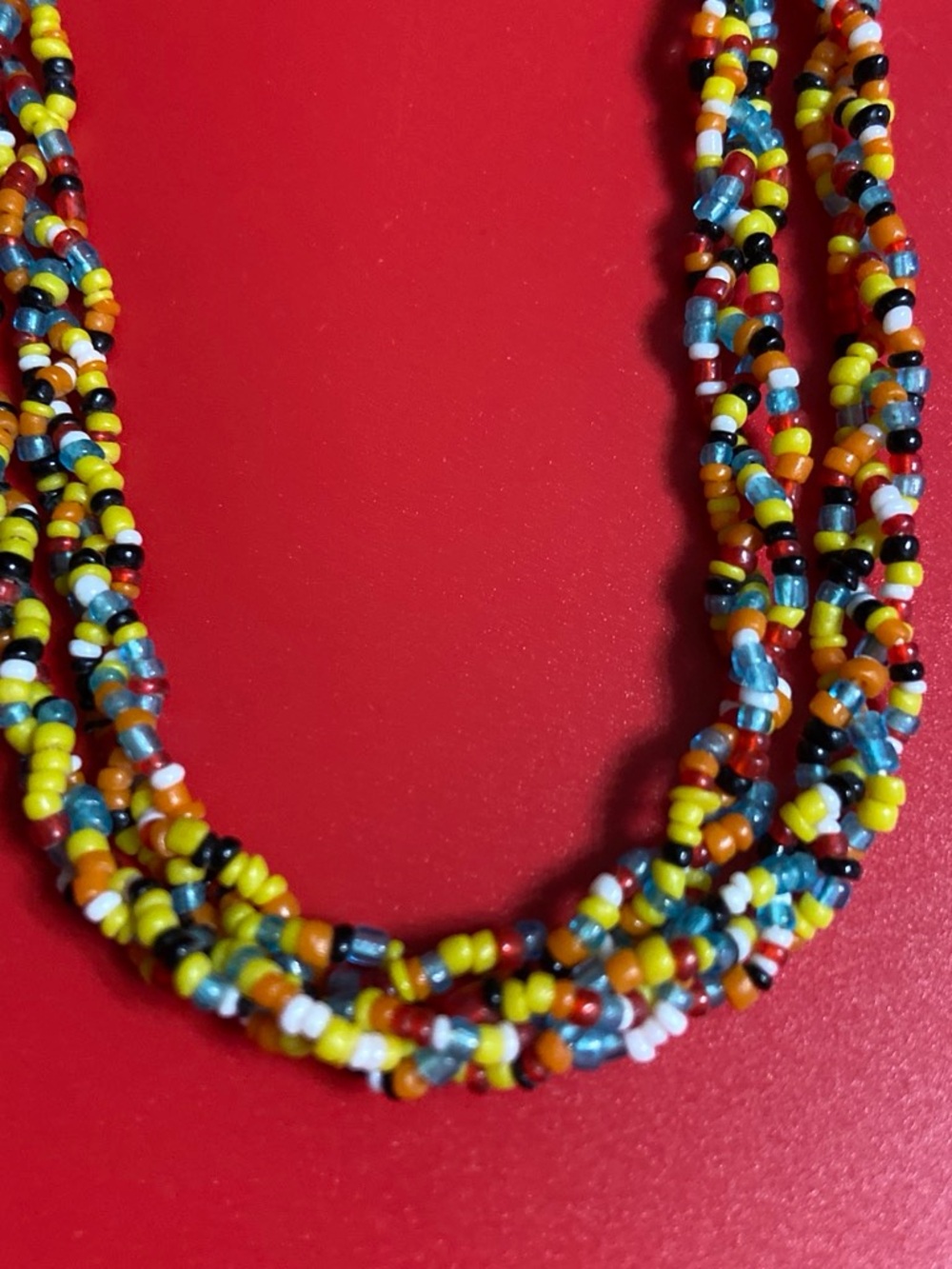 Multicolor Seed-Bead Layered Necklace - Women Jewelry